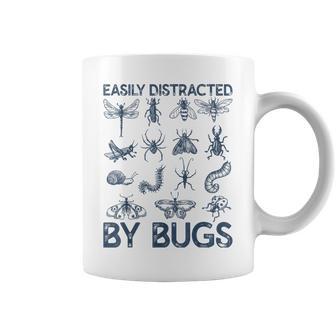 Easily Distracted By Bugs Teacher Entomologist Coffee Mug - Thegiftio UK
