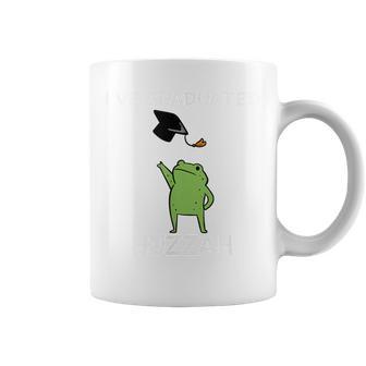 Huzzah Frog Graduation Saying Coffee Mug - Thegiftio UK