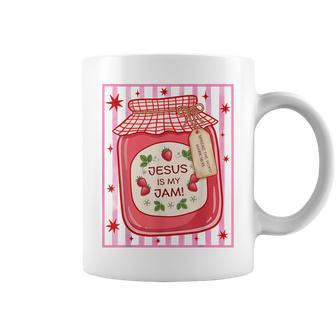 Jesus Is My Jam Cute Christian Strawberry Girly Coffee Mug - Thegiftio UK