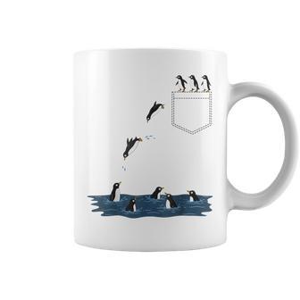 Penguin Pocket Cute Diving Penguin For Animal Lover Coffee Mug | Seseable UK