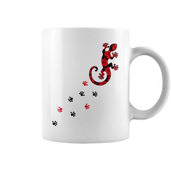 Gecko Footprint ハイビスカスフラワー ハワイサーフスタイルtシャツ コーヒーマグ - Kawaiitshirt