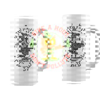 Give A Hoot Retro Owl Nature Conservation Coffee Mug | Seseable UK