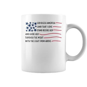 God Bless America Land That I Love Stand Beside Her Coffee Mug - Thegiftio UK