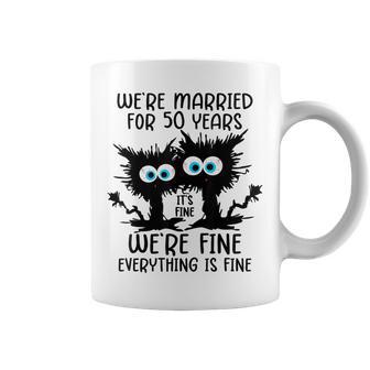 Golden Wedding We're Married For 50 Years Coffee Mug - Thegiftio UK