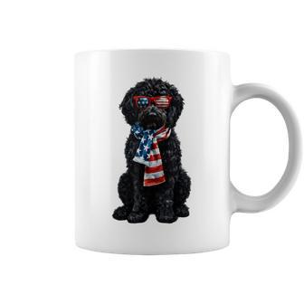 Goldendoodle 4Th Of July Patriotic Black Golden Doodle Cute Coffee Mug - Thegiftio UK