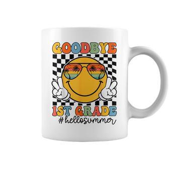 Goodbye 1St Grade Hello Summer 2025 First Grade Graduation Coffee Mug - Thegiftio UK