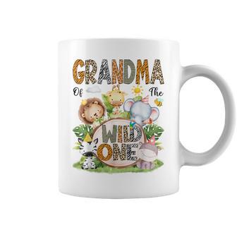 Grandma Of The Wild One 1St Birthday Safari Jungle Woodland Coffee Mug - Thegiftio