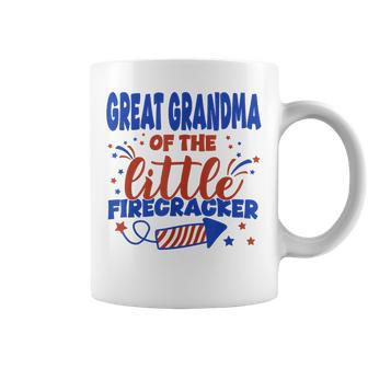 Great Grandma Of The Little Firecracker Fourth Of July Coffee Mug - Monsterry