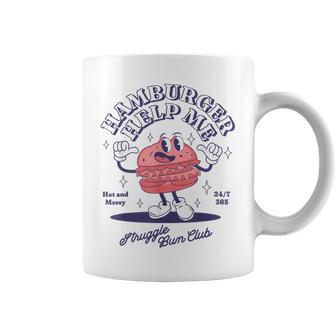 Hamburger Help Me Truggle Bun Club Coffee Mug - Thegiftio UK