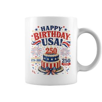 Happy Birthday Usa Birthday Cake 1776-2026 250 Years Coffee Mug - Monsterry UK