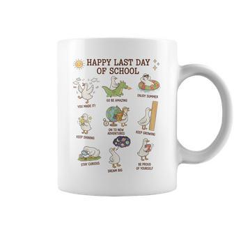 Happy Last Day Of School Goose Teacher Graduation Coffee Mug - Thegiftio UK