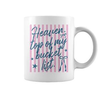 Heaven Top Of My Bucket List Christian Faith Based Quotes Coffee Mug - Thegiftio UK