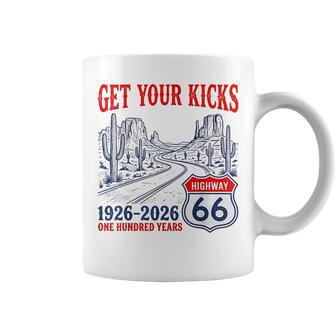 Highway 66 Get Your Kicks Centennial 1926-2026 Road Trip Coffee Mug - Thegiftio UK