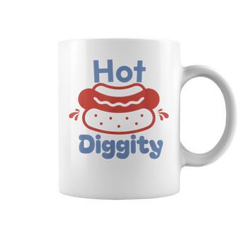 Hot Diggity Dog Hot Dog Bbq Grilling 4Th Of July Coffee Mug - Monsterry