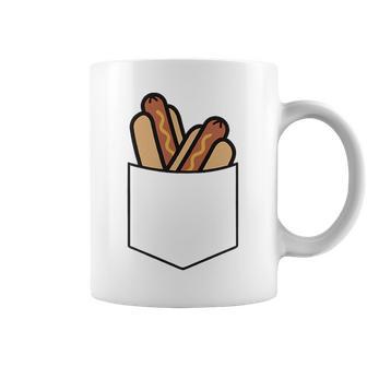 Hotdog Pocket Hotdog In The Pocket Minimalist Coffee Mug - Thegiftio UK