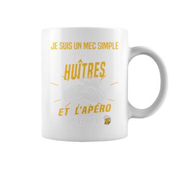 J'aime Les Huîtres Et L'apéro Cadeau Original Haut De Gamme Tasse - Cadeauxyz