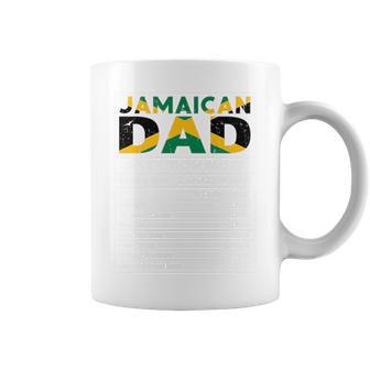 Jamaican Dad Nutrition Facts Jamaican Pride Fathers Day Tri-Blend Coffee Mug - Thegiftio UK