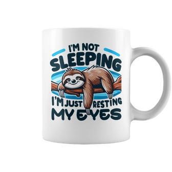 Je Ne Dors Pas Je Repose Juste Mes Yeuxomnolent Paresseux Tasse - Cadeauxyz