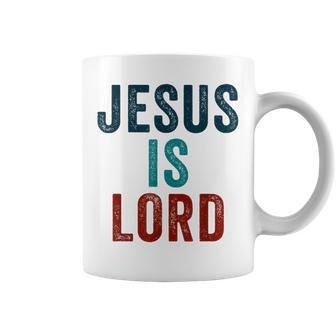 Jesus Is Lord – Christian Faithintage Born-Again Graphic コーヒーマグ - Kawaiitshirt