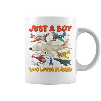 Just A Boy Who Loves Planes Aircraft Toddler Airplane Lover Coffee Mug - Thegiftio UK