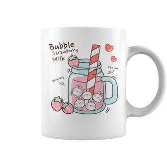 Kawaii Bunny Bubble Pearls Latte Alla Fragola Tazze - Novitaregali