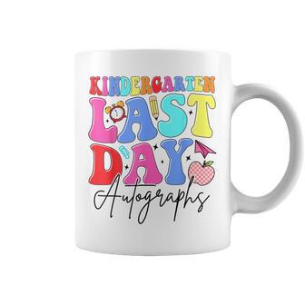 Kindergarten Last Day Autographs Teachers Kids Graduation Coffee Mug - Thegiftio UK