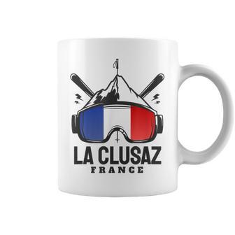 La Clusaz France Resortki Rétroki Tasse - Cadeauxyz