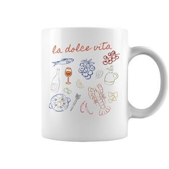 La Dolce Vita Cute Italy Ciao Bella Girl Summer Ocean Style Coffee Mug - Thegiftio UK