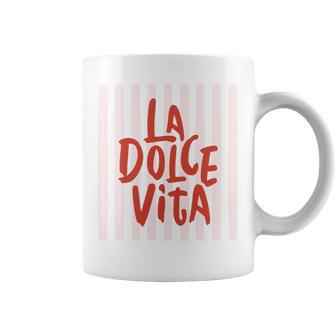 La Dolce Vita Italian Summer Coastal Graphic Comfort Colors Crop Top Coffee Mug - Thegiftio UK