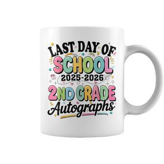 Last Day Of School 2Nd Grade Graduation Autographs 2026 Coffee Mug - Thegiftio UK