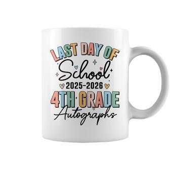 Last Day Of School Autograph 4Th Grade Graduation Boys Girls Coffee Mug - Thegiftio UK