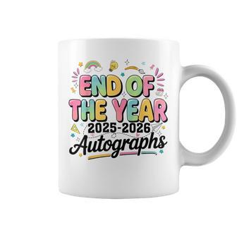 Last Day Of School Graduation Autographs 2026 Teacher Coffee Mug - Thegiftio UK