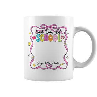Last Day Of School Sign My Graduation Summer Kid Coffee Mug | Mazezy
