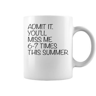 Last Day Of School Teacher Admit It You'll Miss Me 67 Meme Coffee Mug - Thegiftio UK