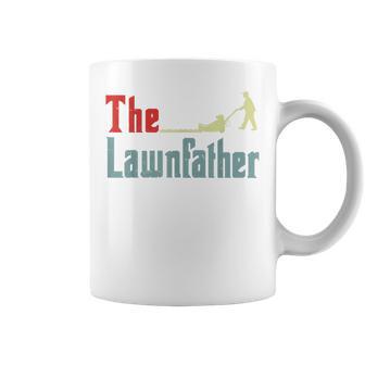 The Lawnfather Dad Lawn Mower Papa Yard Work Coffee Mug - Thegiftio UK