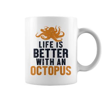 Life Is Better With An Octopus Cephalopoda 蛸 コーヒーマグ - Kawaiitshirt