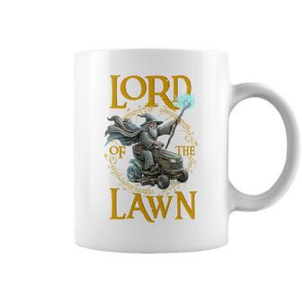Lord Of The Lawn Nerd Dad Father's Day Fantasy Tri-Blend Coffee Mug - Thegiftio UK