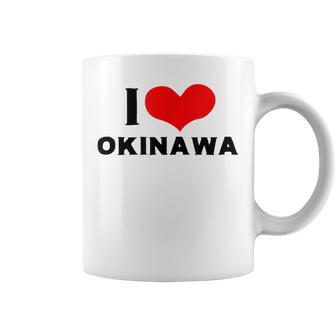 I Love Okinawa 愛 ハート 沖縄 沖縄県 日本 お土産 かわいい おしゃれ コーヒーマグ - Kawaiitshirt
