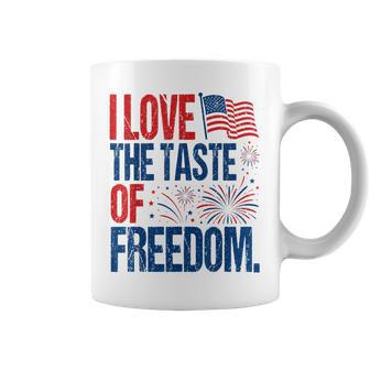I Love The Taste Of Freedom Couples Matching 4Th Of July Coffee Mug - Thegiftio UK