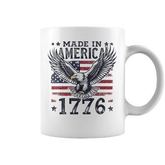 Made In America 1776 Patriotic Eagle Us Flag Vintage Coffee Mug - Thegiftio UK