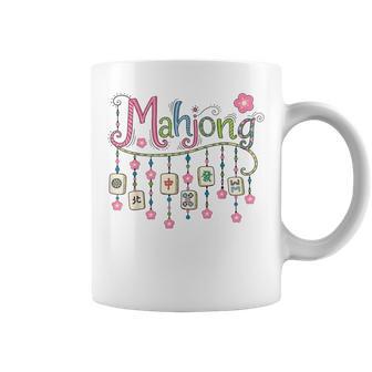 Mahjong Beaded Tiles Mahjong Love Playing Chinese Game Coffee Mug | Mazezy