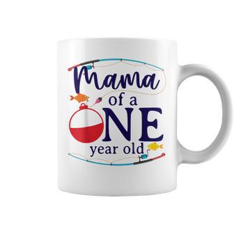 Mama Of The Big One Fishing O-Fish-Ally Birthday Boy Family Coffee Mug - Thegiftio UK