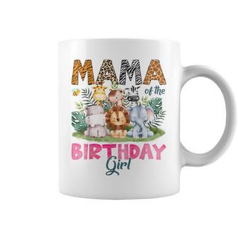 Mama Of The Birthday Girl Safari Jungle Animal Lover Coffee Mug | Seseable UK