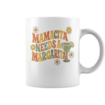 Mamacita Needs A Margarita Retro Groovy Cinco De Mayo Coffee Mug - Thegiftio UK