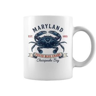 Maryland State Flag Crab Coffee Mug | Mazezy