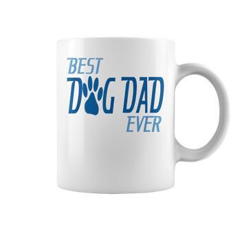 Mejor Papá Perruno Huella Azul Frase Divertida In Mangas Taza de café - Regaloses