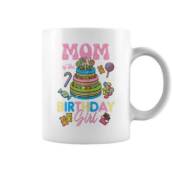 Mom Of Birthday Girl Cake Bday Party Family Matching Women Coffee Mug - Monsterry UK