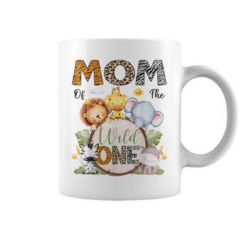 Mom Of The Wild One 1St Birthday Boy Safari Animals Coffee Mug - Thegiftio