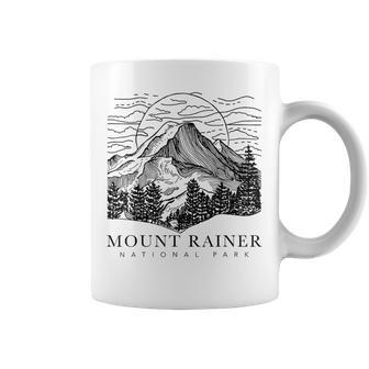 Mount Rainier Washington Mountain Mt Climbing Summit Hiking Coffee Mug - Monsterry