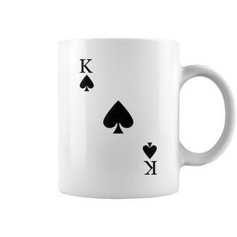 Naipes Picas Rey Carnaval Disfraz Póker Jugador De Cartas Taza de café - Regaloses
